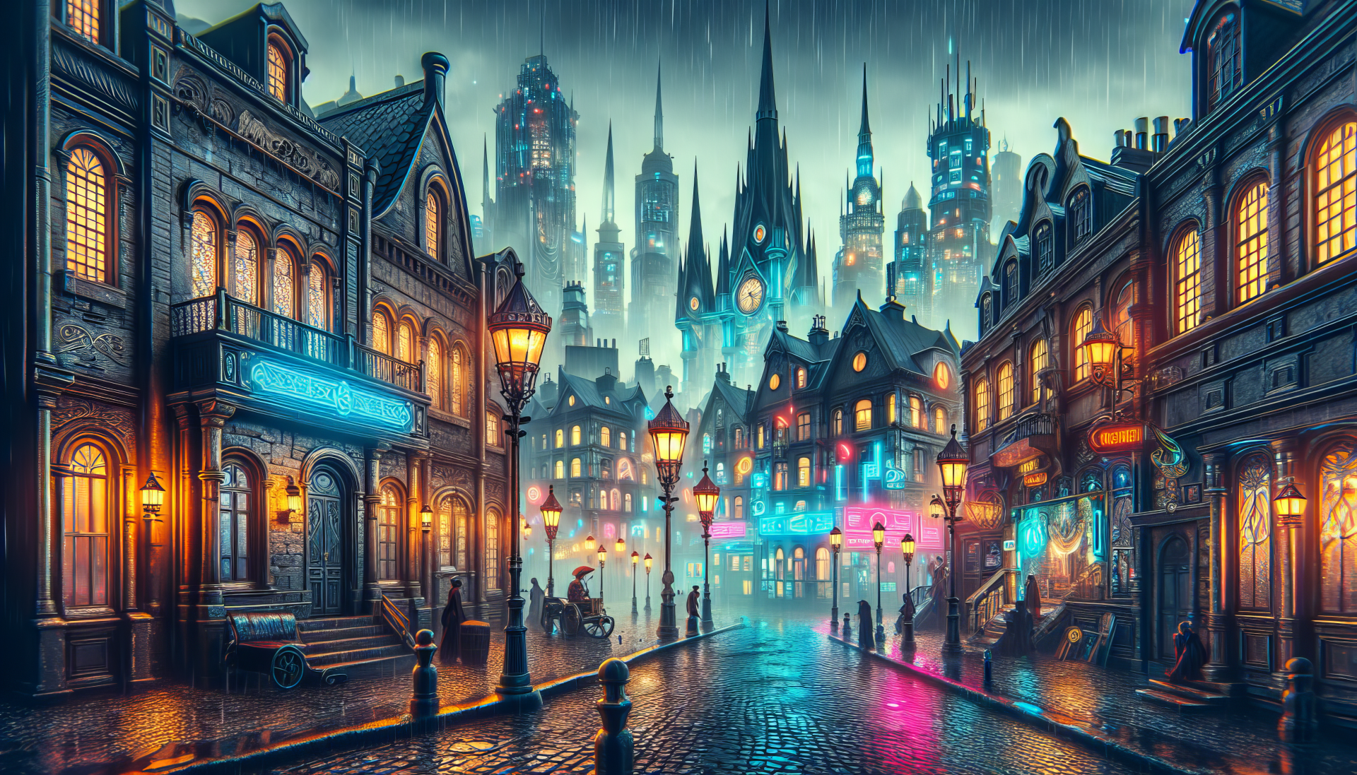 Cyberpunk Cityscape - 4K Ultra HD Wallpaper by QuantumCurator ...