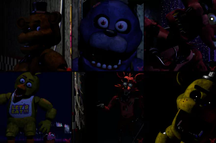 Freddy (Five Nights at Freddy's) Golden Freddy (Five Nights At Freddy's) video game Freddy Fazbear's Pizza Five Nights at Freddy's HD Desktop Wallpaper | Background Image