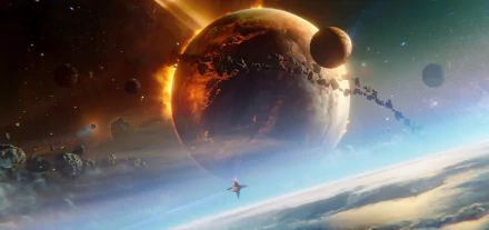 Sci Fi planetscape space HD Desktop Wallpaper | Background Image