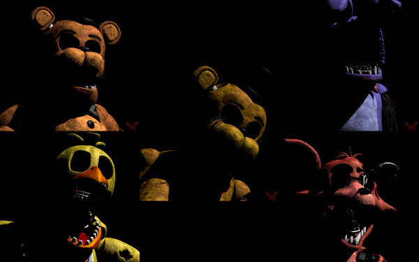 Withered Freddy (Five Nights at Freddy's) Golden Freddy (Five Nights At Freddy's) video game Five Nights At Freddy's 2 Five Nights at Freddy's HD Desktop Wallpaper | Background Image