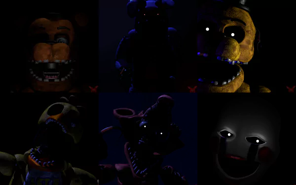 Golden Freddy (Five Nights At Freddy's) Mangle (Five NIghts at Freddy's) video game Five Nights At Freddy's 2 Five Nights at Freddy's HD Desktop Wallpaper | Background Image