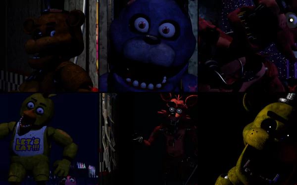 Freddy (Five Nights at Freddy's) Golden Freddy (Five Nights At Freddy's) video game Freddy Fazbear's Pizza Five Nights at Freddy's HD Desktop Wallpaper | Background Image