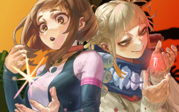  Himiko Toga and Ochaco Uraraka by 四方山与太話