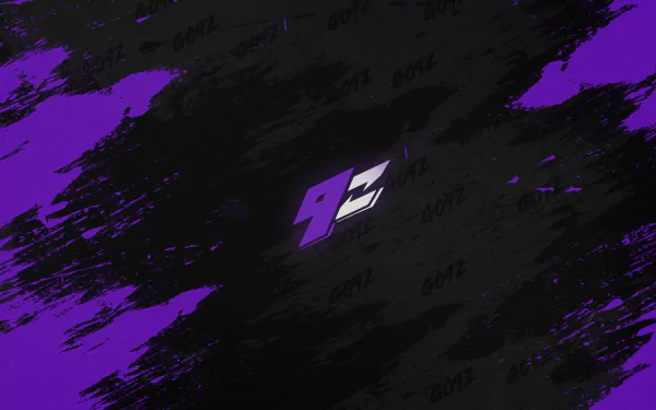 HD desktop wallpaper featuring the esports team 9z Globant logo, set against a dynamic black and purple splash background.