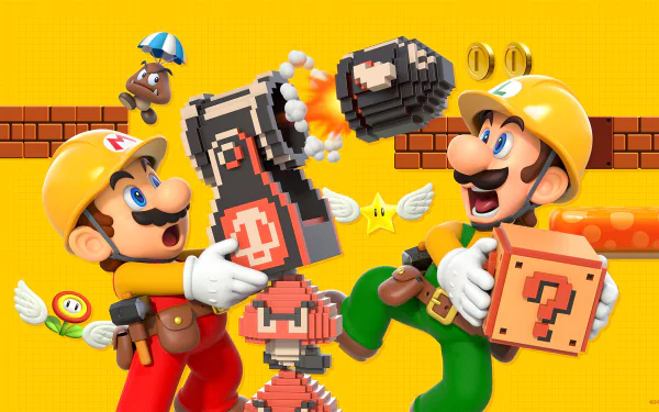 Super Mario Maker HD Desktop Wallpaper | Background Image