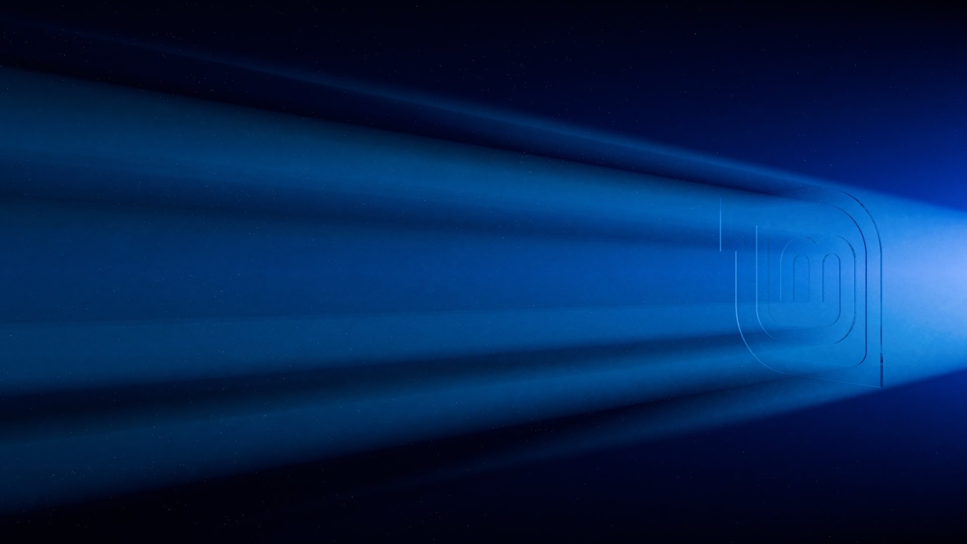 4K Ultra HD PC desktop wallpaper featuring a sleek Windows 10 light beam design, created with Blender 3D and inspired by Linux Mint and Linux themes.