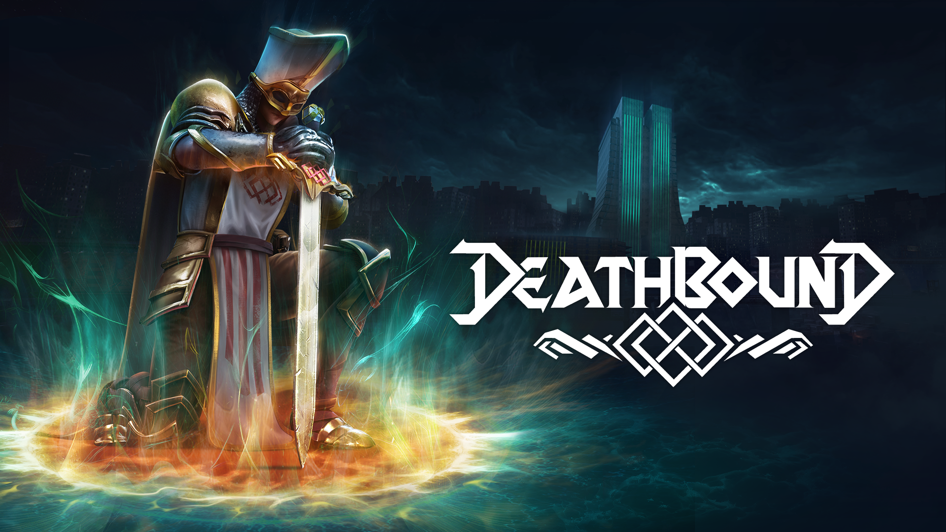 An HD desktop wallpaper featuring imagery from the video game Deathbound, designed to enhance your gaming atmosphere with striking visuals.