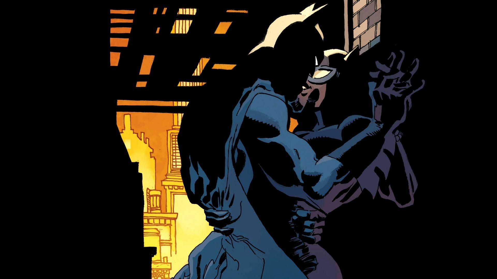 Download Batman Catwoman DC: Rebirth DC Comics HD Wallpaper