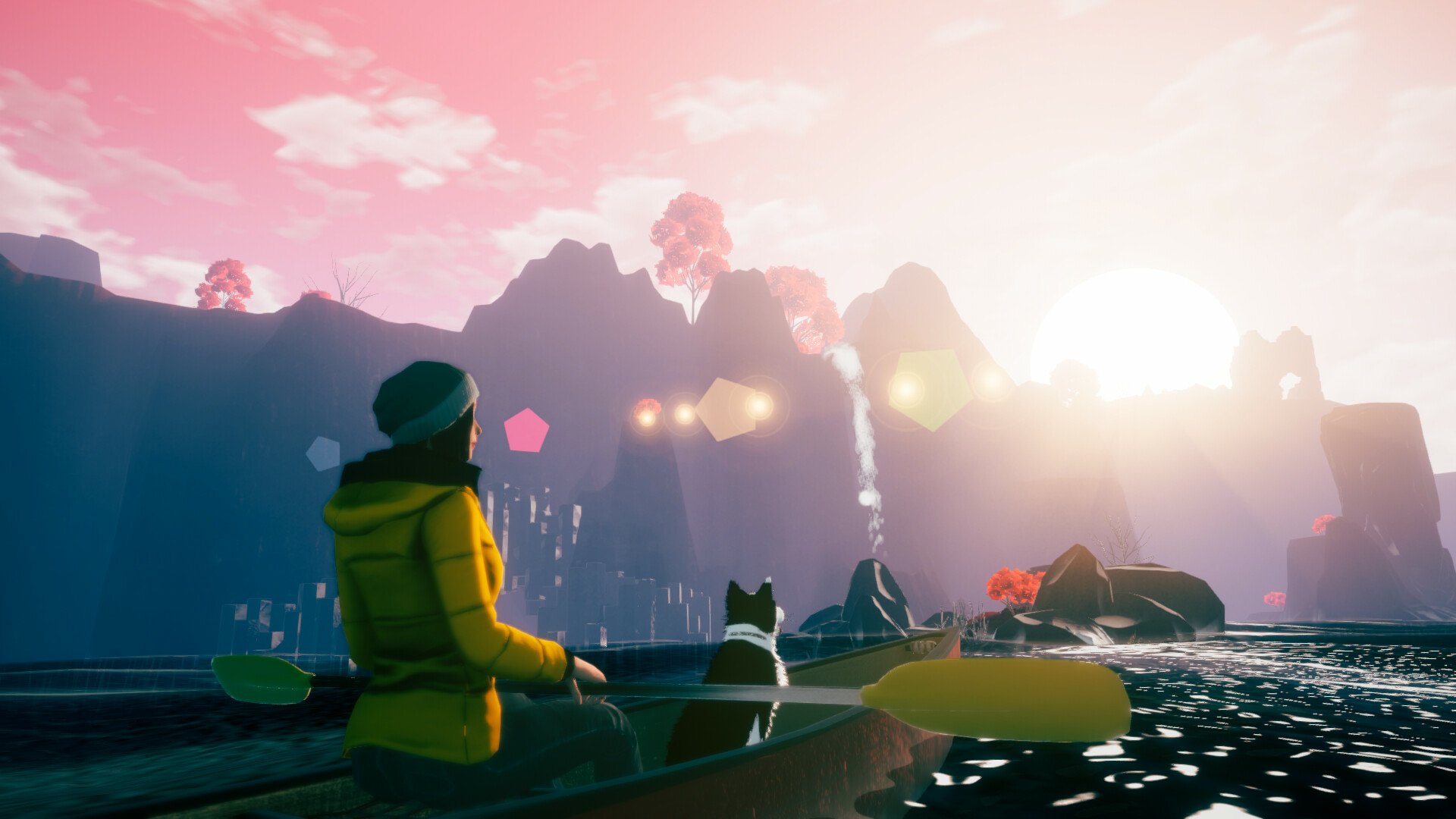 HD desktop wallpaper featuring artwork from the video game Farewell North, showcasing elements that evoke exploration and adventure in a captivating visual style.