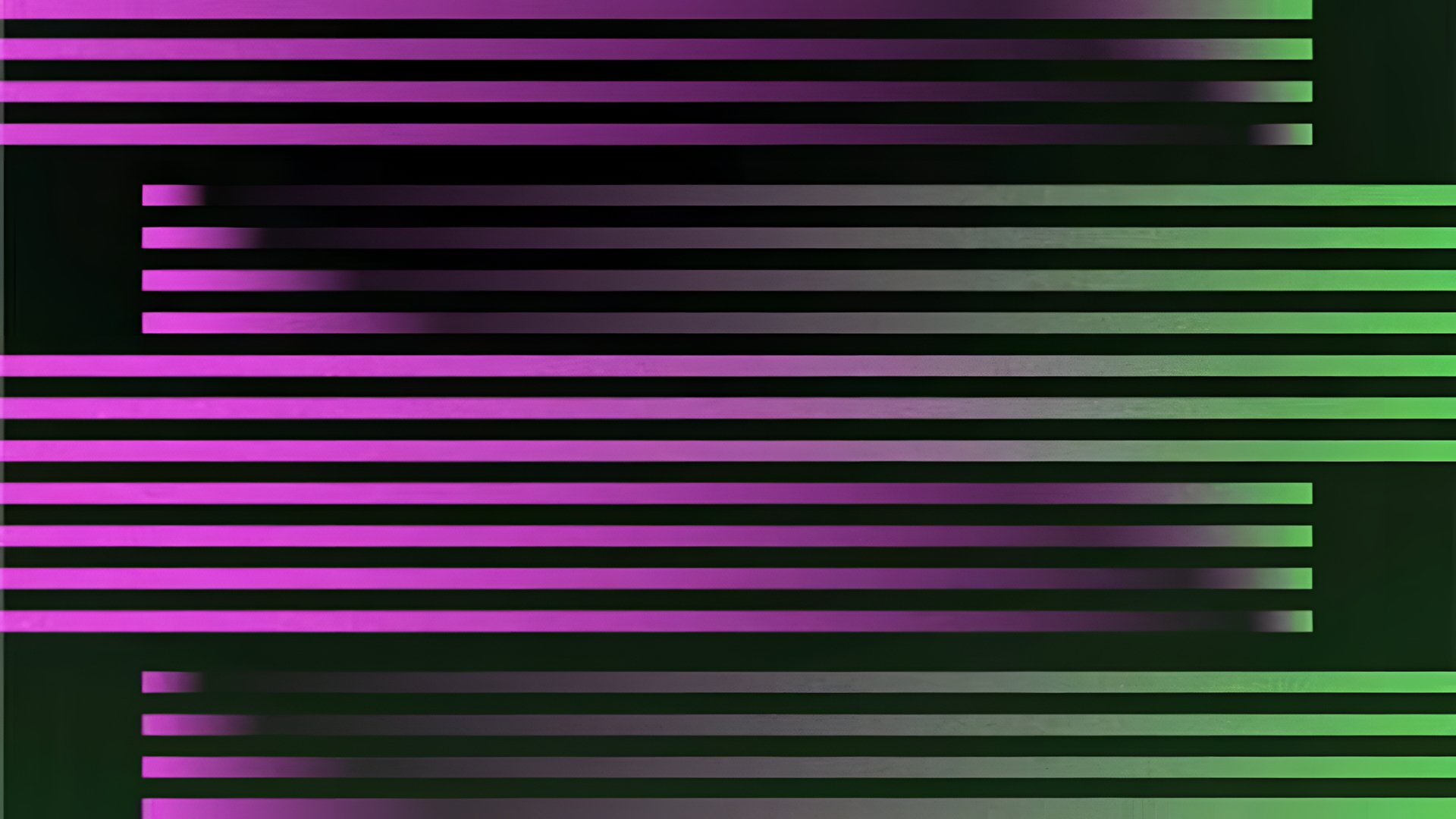 HD desktop wallpaper featuring abstract horizontal stripes in vibrant shades of pink and green, embodying the essence of technology and innovation with a nod to ChatGPT by OpenAI.