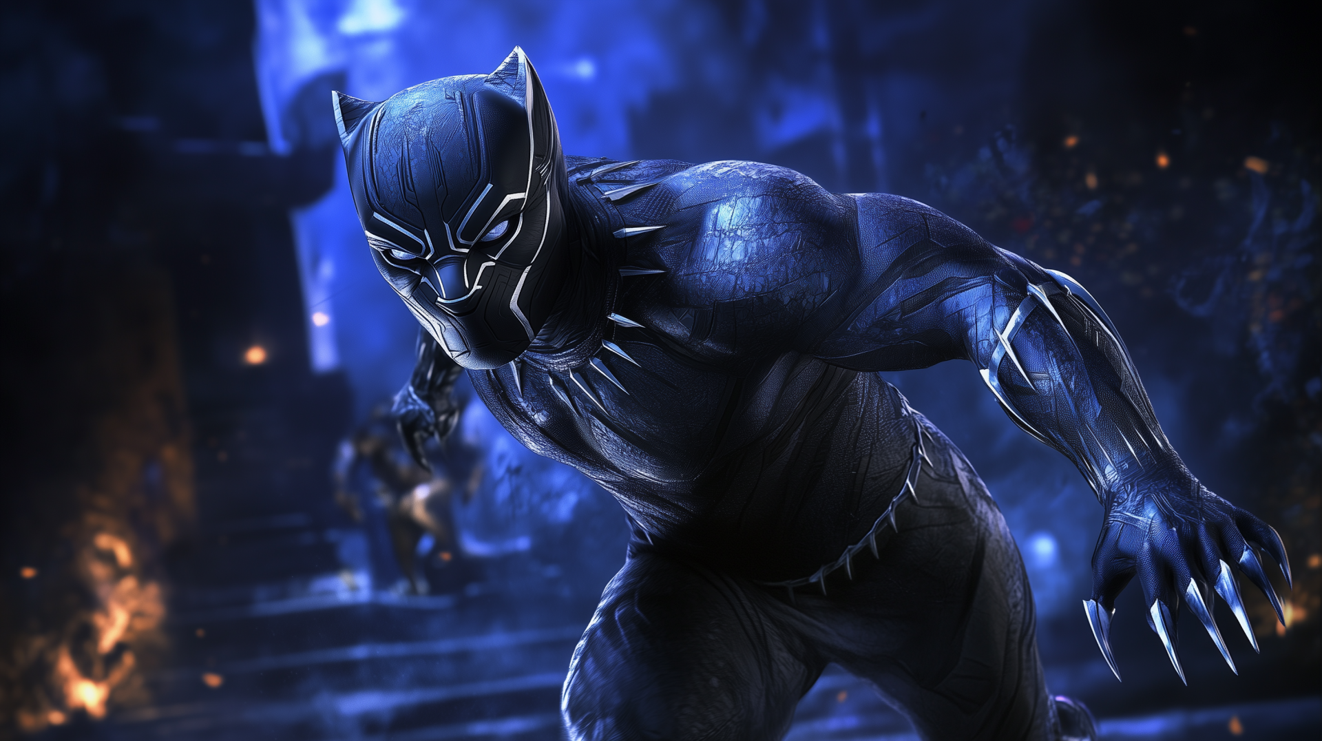 HD desktop wallpaper featuring characters and themes from the movie Black Panther (Marvel Comics), showcasing the rich visuals and iconic elements of the film.