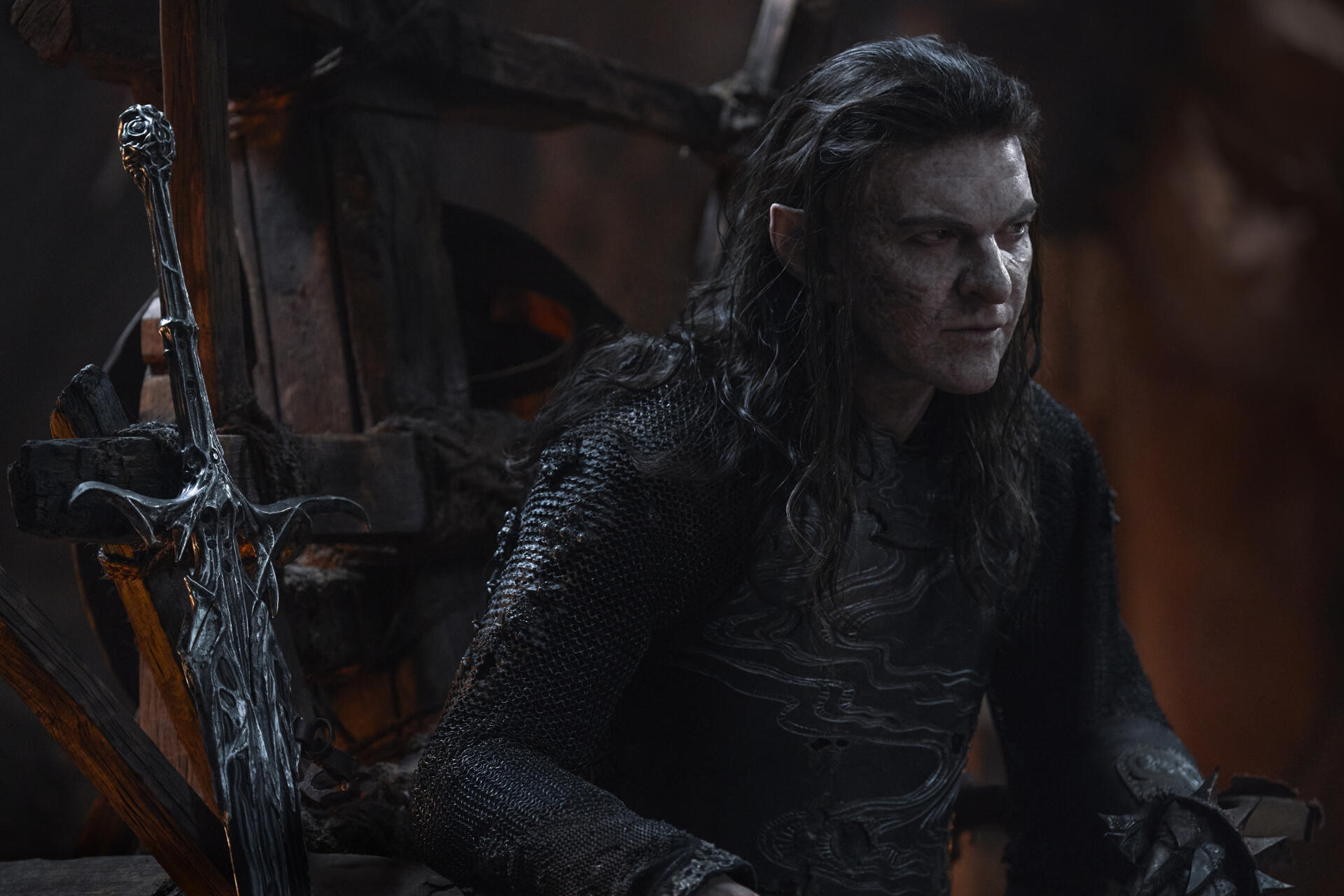 HD desktop wallpaper inspired by The Lord of the Rings: The Rings of Power, featuring rich imagery that captures the essence of the epic fantasy series.