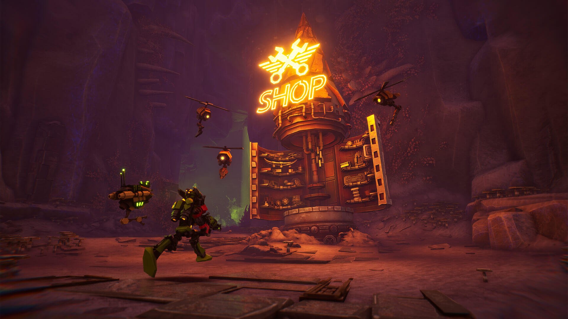 HD desktop wallpaper featuring the video game Akimbot, showcasing vibrant visuals and immersive elements that enhance your gaming experience.