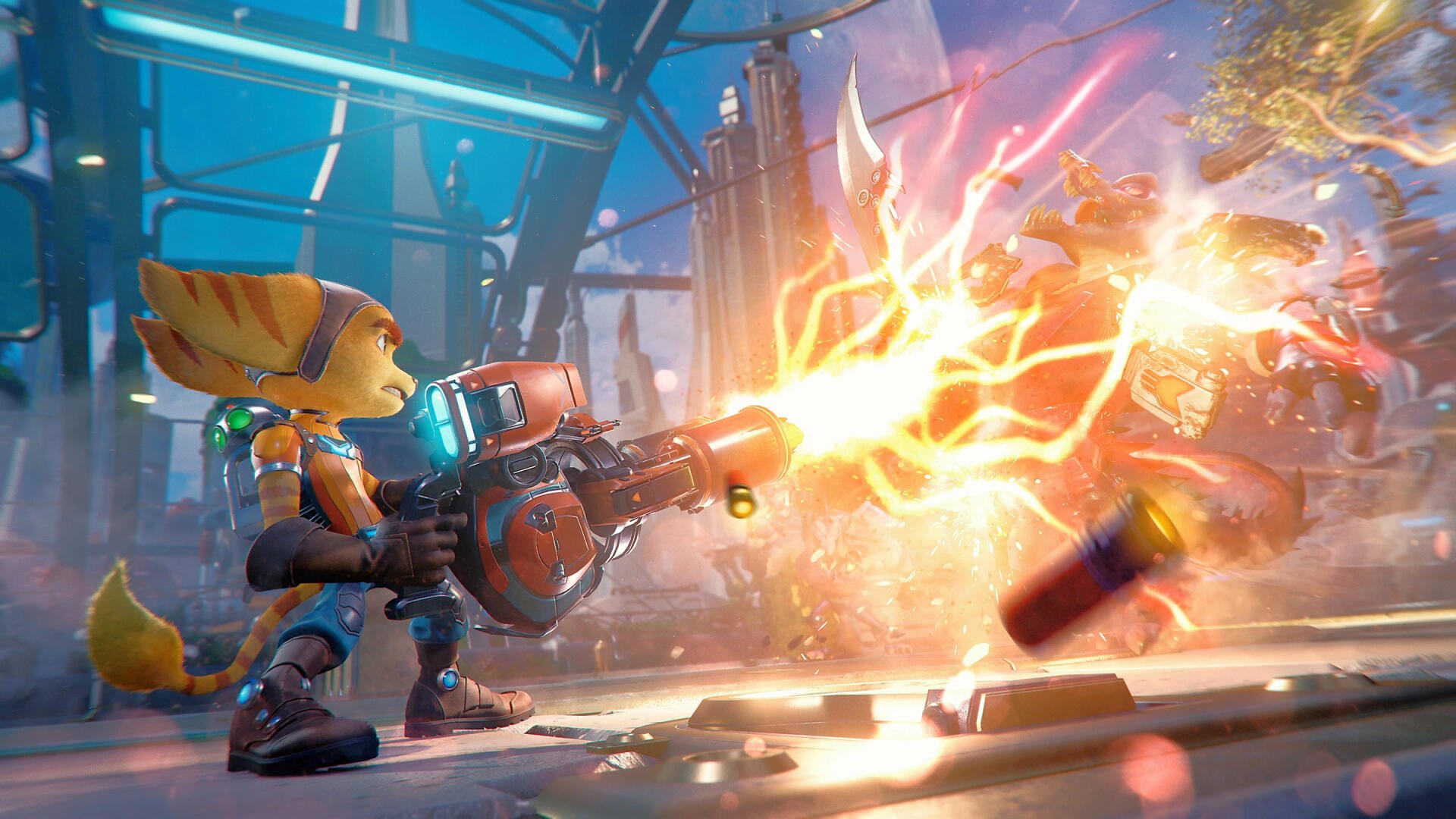 Download Ratchet & Clank: Rift Apart Ratchet (Ratchet & Clank) Clank (Ratchet & Clank) HD Wallpaper