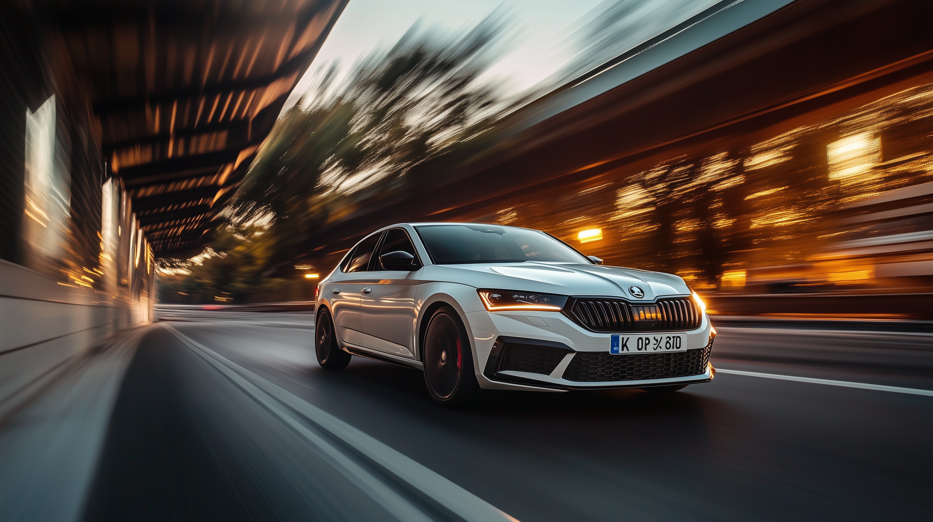 Download Skoda Octavia RS Road Skoda HD Wallpaper by michaldunaj