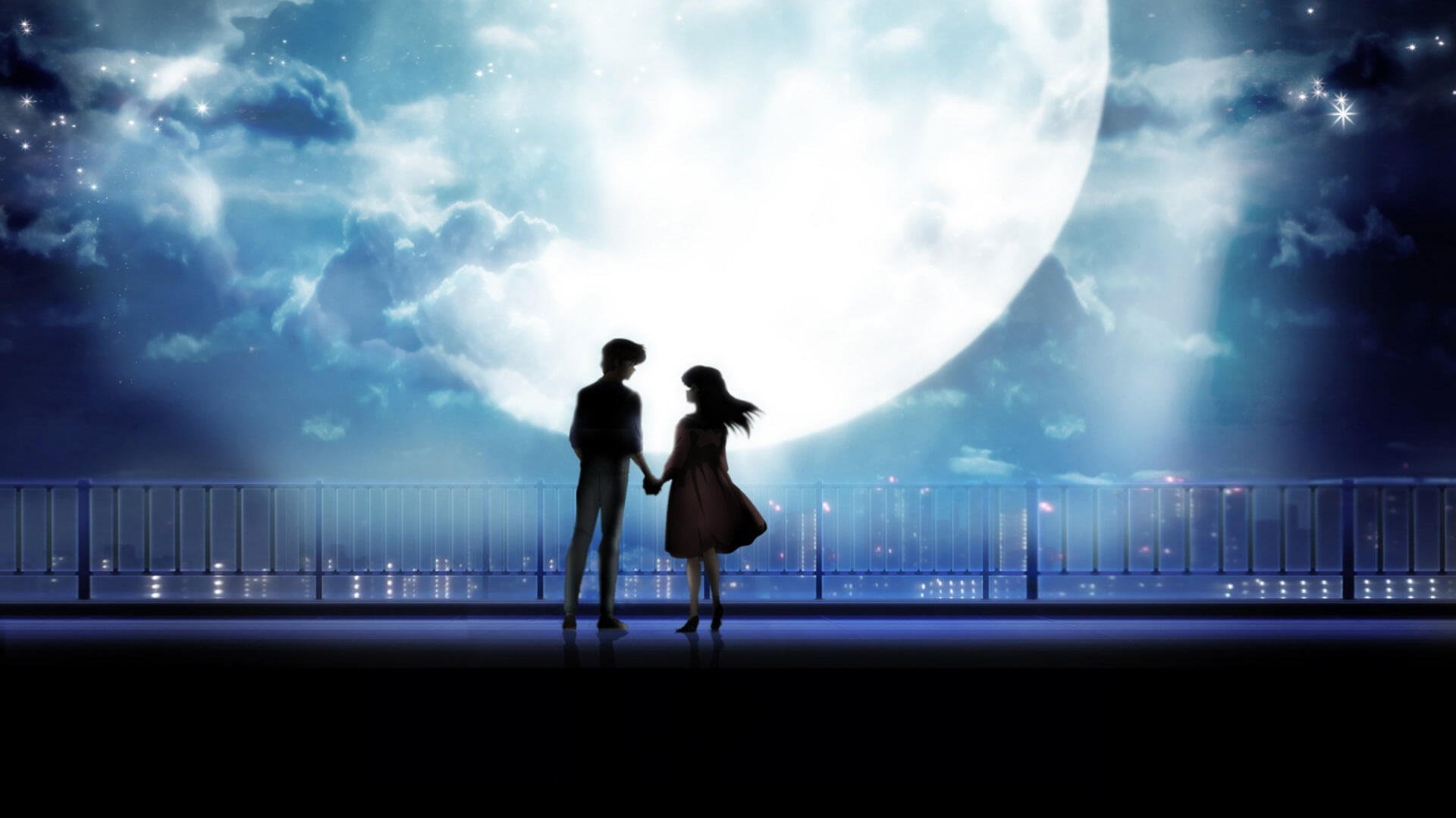 Nightime anime love by DadEMason