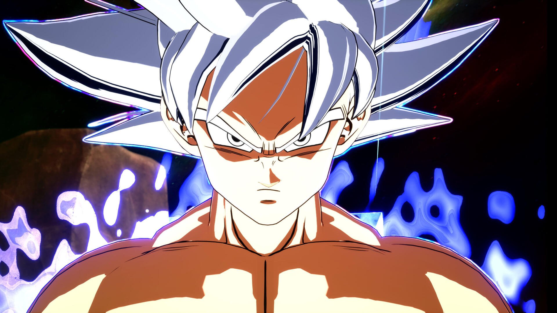 A striking 4K Ultra HD wallpaper featuring Goku in Ultra Instinct form from the video game DRAGON BALL: Sparking! ZERO, showcasing his fierce intensity and dynamic energy.