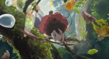 An HD desktop wallpaper featuring characters and themes from Modest Heroes, an enchanting anime by Studio Ponoc, capturing the essence of unique storytelling and artistry.