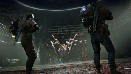 HD desktop wallpaper featuring elements from the video game Once Human, showcasing immersive visuals and themes from the game.