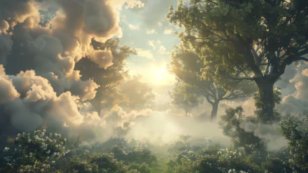 forest surreal HD Desktop Wallpaper | Background Image