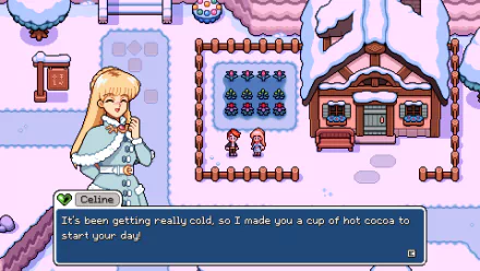 HD desktop wallpaper featuring scenic visuals from the video game Fields of Mistria, showcasing vibrant landscapes and immersive graphics.