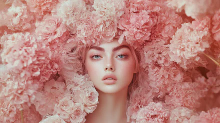 A vibrant pink aesthetic wallpaper showcasing the barbiecore trend, adding a playful and stylish touch to any desktop background.