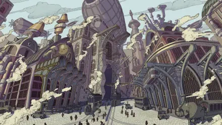 Professor Layton and The New World of Steam HD Desktop Wallpaper | Background Image