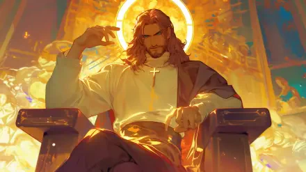 religion Jesus Anime HD Desktop Wallpaper | Background Image