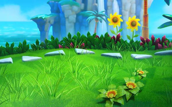Sonic Superstars Sonic the Hedgehog HD Desktop Wallpaper | Background Image