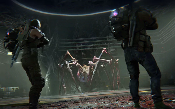 HD desktop wallpaper featuring elements from the video game Once Human, showcasing immersive visuals and themes from the game.