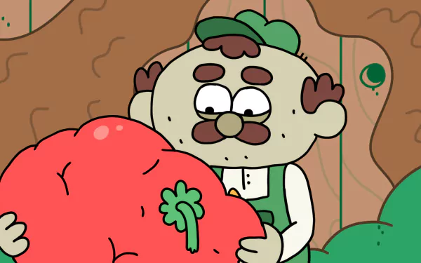 HD desktop wallpaper featuring elements from the video game Thank Goodness You're Here! showcasing vibrant visuals and engaging themes for gamers.