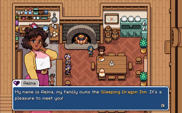 A captivating HD desktop wallpaper featuring scenes from the video game Fields of Mistria, showcasing its immersive world and vibrant visuals.