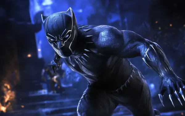 HD desktop wallpaper featuring characters and themes from the movie Black Panther (Marvel Comics), showcasing the rich visuals and iconic elements of the film.