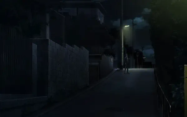 A striking HD desktop wallpaper inspired by Emio - The Smiling Man from Famicom Detective Club, featuring an abandoned setting that evokes intrigue and nostalgia.
