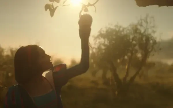 HD desktop wallpaper featuring imagery from the movie *Snow White (2025)*, showcasing vibrant scenes that bring the classic tale to life.