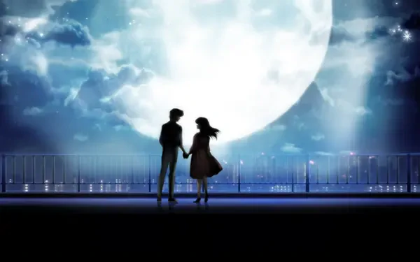 Anime kiss HD Desktop Wallpaper | Background Image