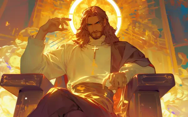religion Jesus Anime HD Desktop Wallpaper | Background Image