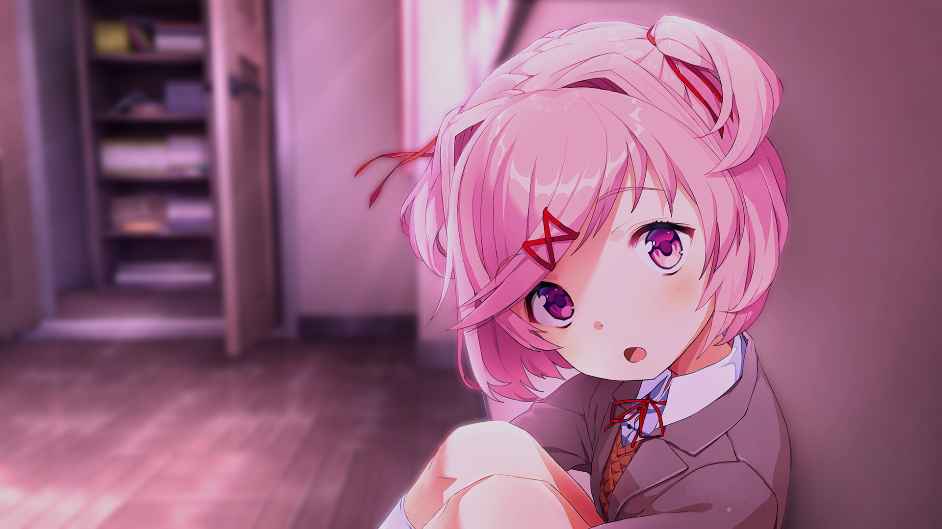 Natsuki Wallpaper 1080p Dark by Mr712