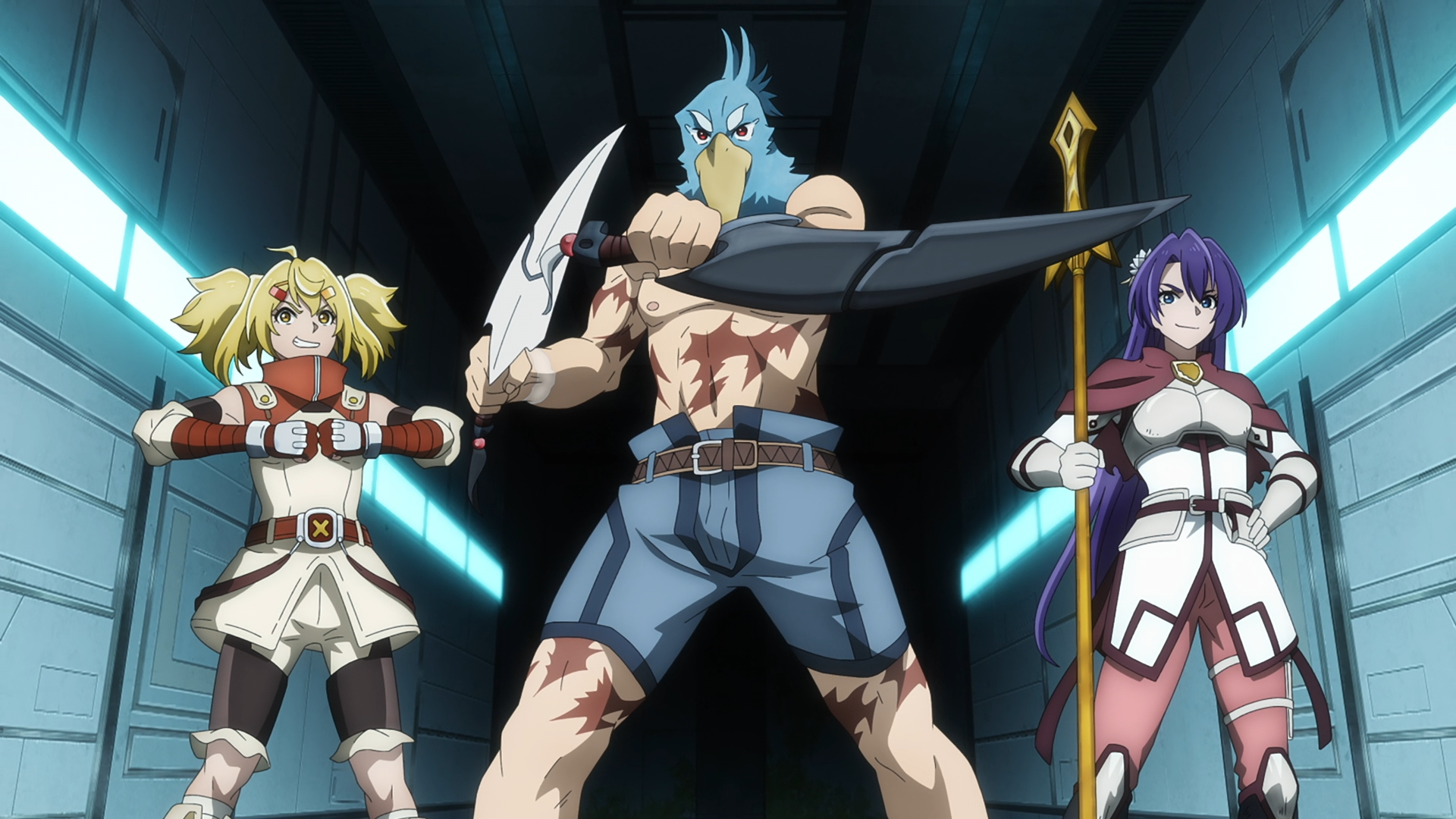 Download Anime Shangri-la Frontier Sunraku Kei Uomi Towa Amane HD Wallpaper