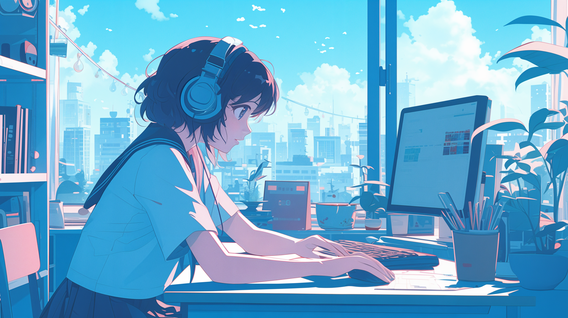 Chill Vibes: 4K Ultra HD Anime Lofi Aesthetic by robokoboto