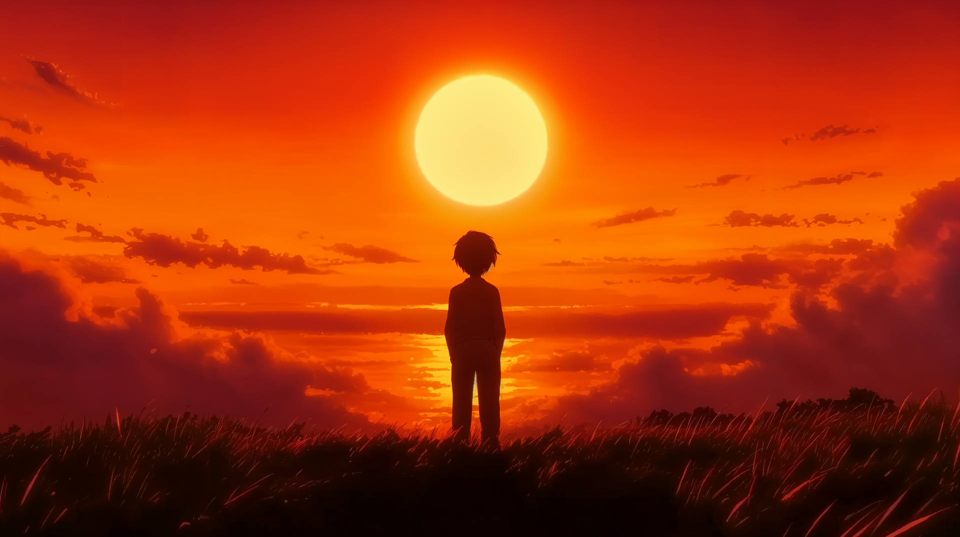 Anime Sunset 4k Ultra Hd Wallpaper By Robokoboto