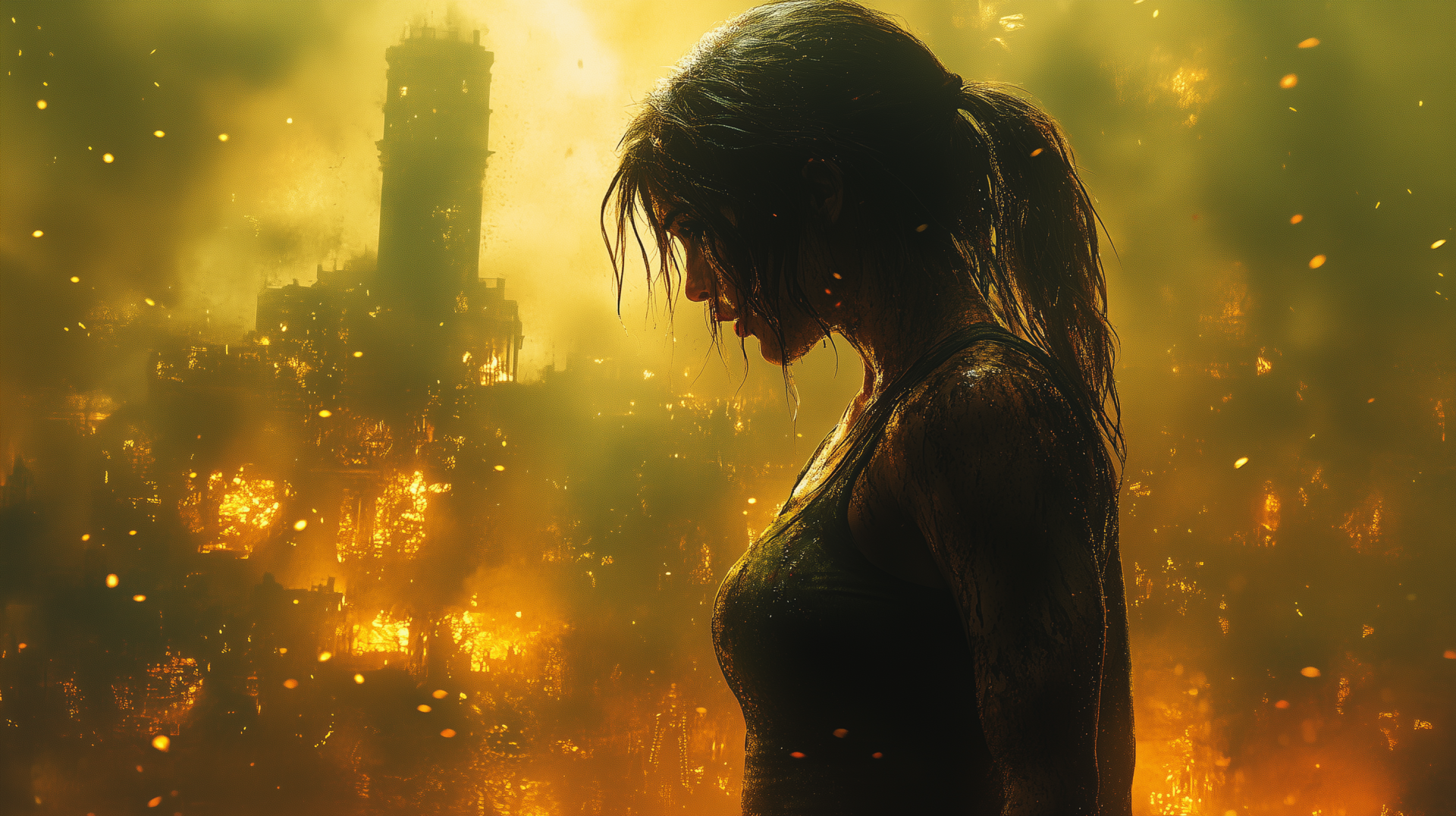 Download Lara Croft Tomb Raider Fan Art HD Wallpaper by michaldunaj