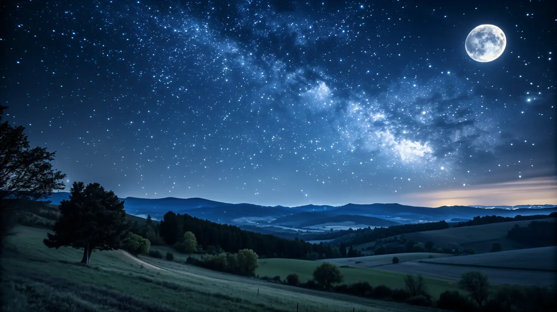 Starry Night: A Stunning 4K Ultra HD Wallpaper by QuantumCurator