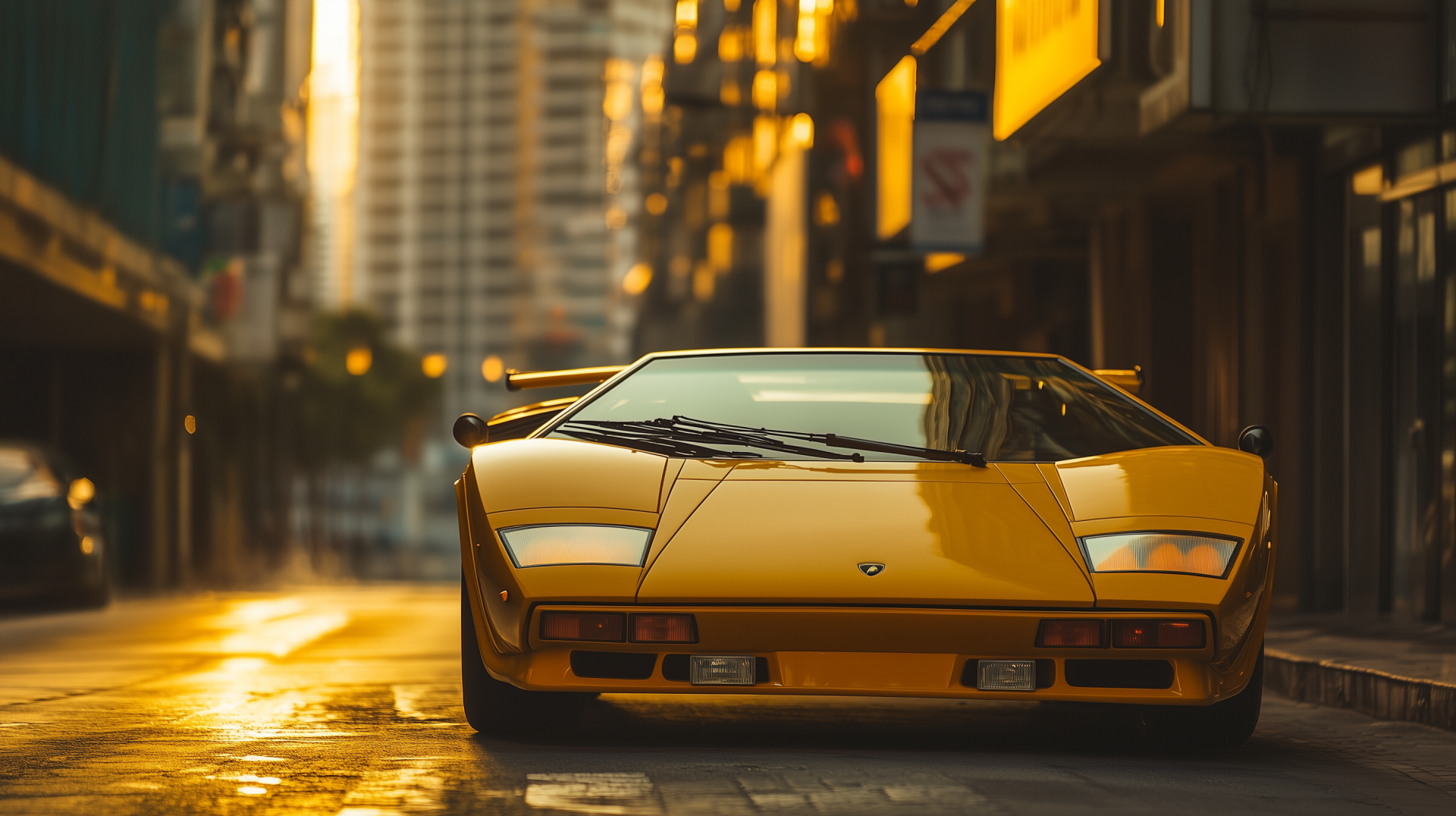 Yellow Countach by michaldunaj