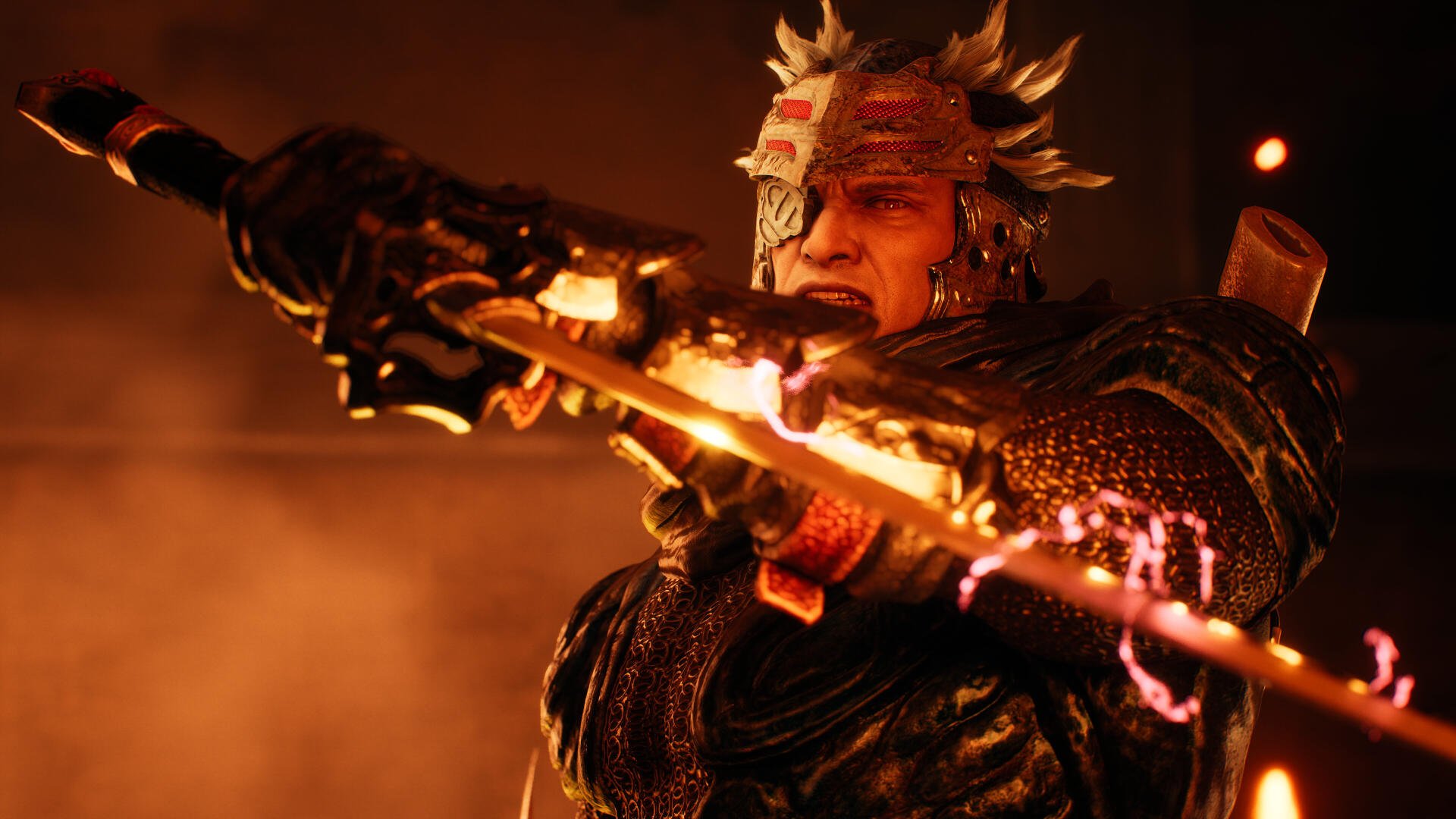 A fierce character from Ninja Gaiden 2 Black stands poised with a weapon, showcased in vibrant detail against a dramatic backdrop in this 4K Ultra HD PC desktop wallpaper.