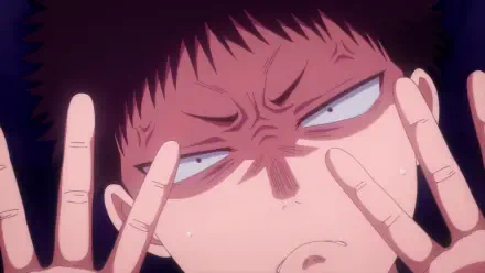 Close-up of a character from Medaka Kuroiwa Is Impervious to My Charms, featuring expressive facial features and a dramatic pose. This HD artwork enhances any desktop wallpaper or background.