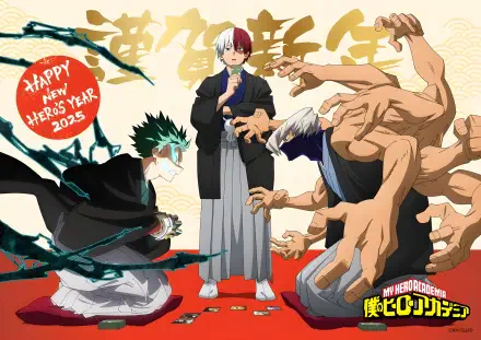 Anime My Hero Academia Izuku Midoriya Shoto Todoroki Mezo Shoji HD Desktop Wallpaper | Background Image