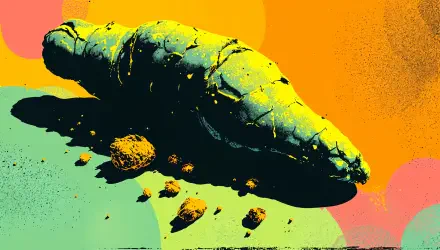 A vibrant 4K Ultra HD wallpaper showcasing a turmeric root in a dynamic, colorful setting, highlighting its unique shape and texture against a bright background.