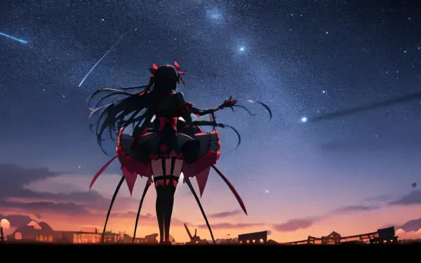 Rory Mercury Gate: Jieitai Kanochi nite Kaku Tatakaeri night AI Art HD Desktop Wallpaper | Background Image