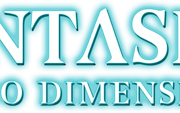 Logo for FANTASIAN Neo Dimension featured on a high-definition PC desktop wallpaper, highlights the game's unique visual identity.